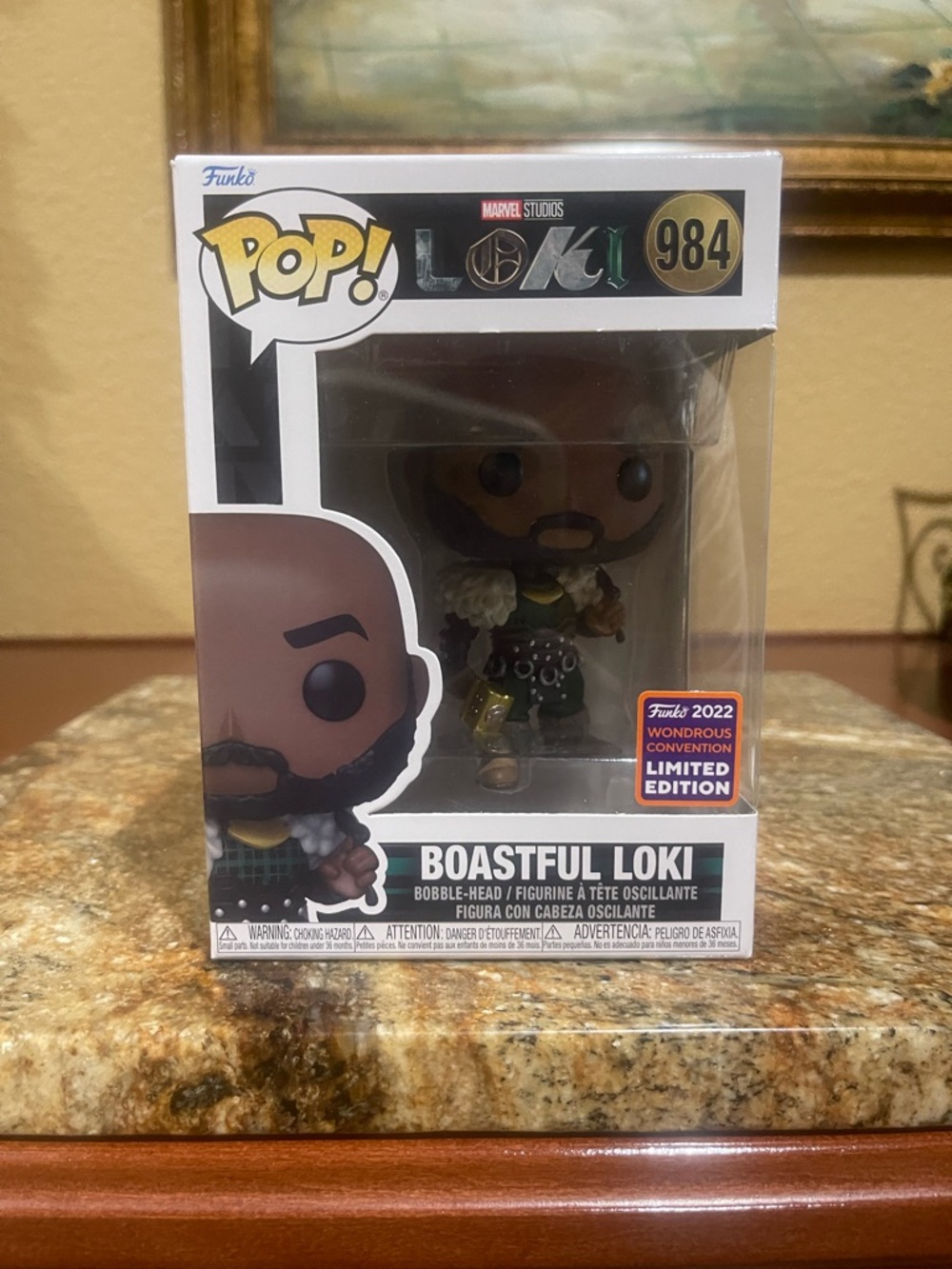 Marvel Boastful Loki Funko Pop - Green, Gold & Black